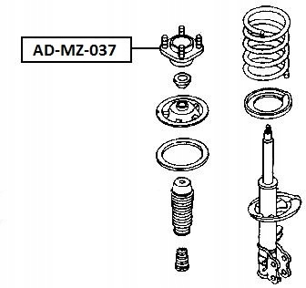 фото №3, Nty ad-mz-037 подшипниковый узел, амортизатор