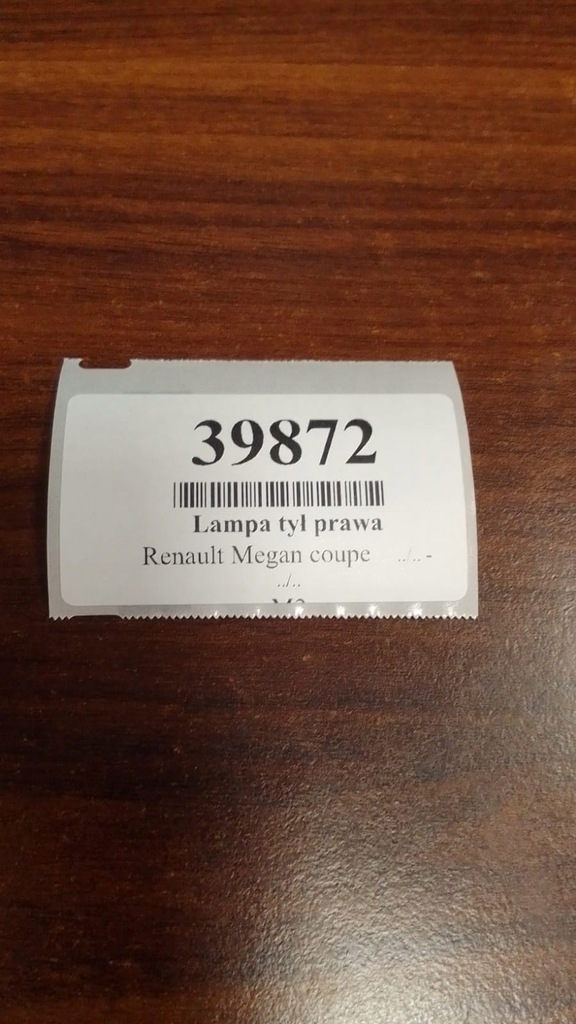 фото №11, Renault megane coupe лампа правый задняя
