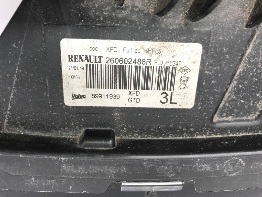 фото №16, Renault talisman лампа левая перед full led pure vision 260602488r