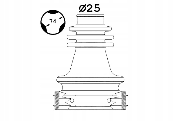 фото №2, Защита шарнир внутреннего renault espace iv laguna laguna ii
