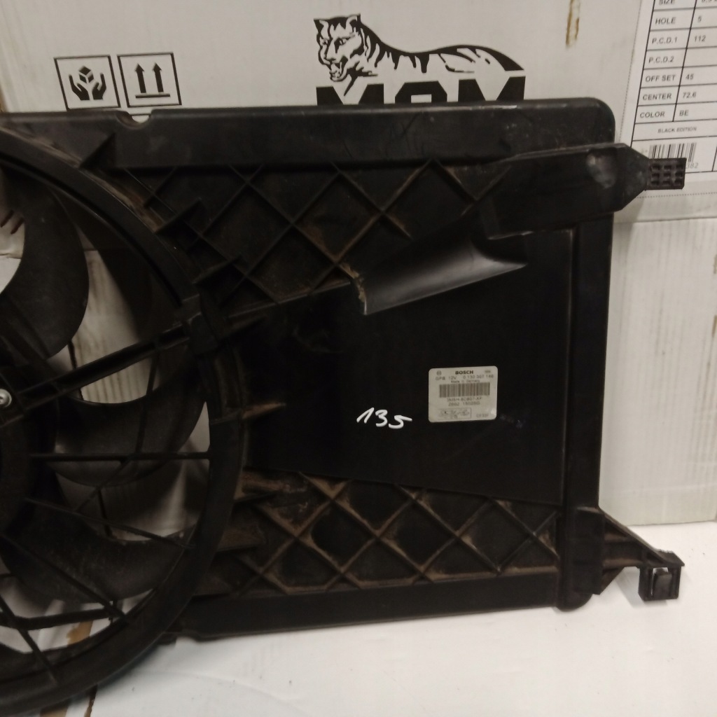 Ford focus mk2 1.6 tdci вентилятор радиатора 3135103743, volvo v50 1.8 16v с Разборки
