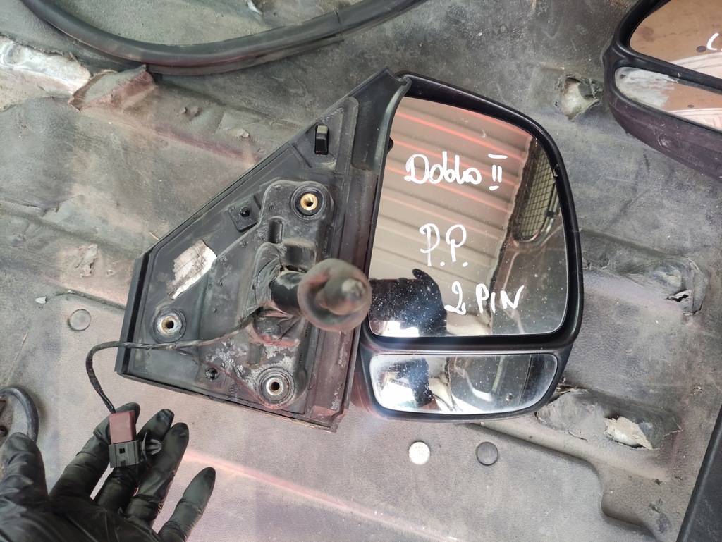 фото №1, Fiat doblo ii дзеркало праве 2 pin