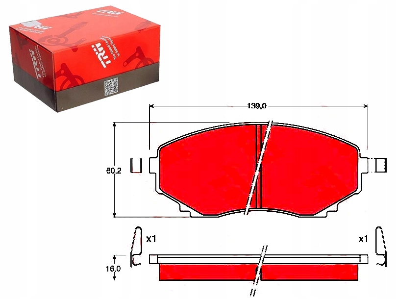 фото №1, Тормозные колодки тормозные mazda перед mpv trw
