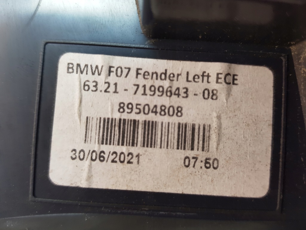 фото №6, Bmw 5 gt f07 лампа ліва задня задня крила oryg