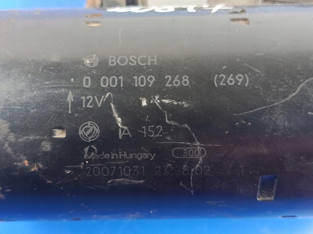Fiat bravo 2 1.9jtd стартер bosch 0001109268 проверенный в Украине