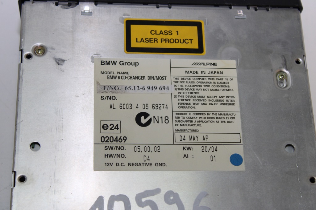 фото №8, Bmw e60 e61 e63 alpine 6-dyskowa чейнджер дисків cd 6949694 + магазин