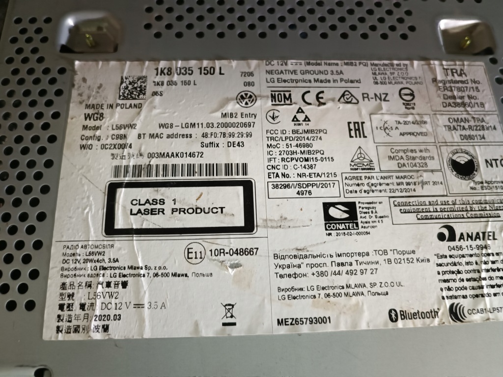 фото №2, 1k8035150l vw transporter t6 радио