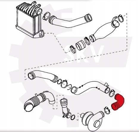 фото №4, Шланг труба інтеркулер vw new beetle 1.8t