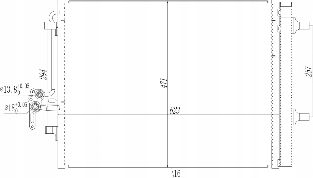 фото №4, Hart конденсатор конденсатор кондиціонера s-max 2.2tdci 06-