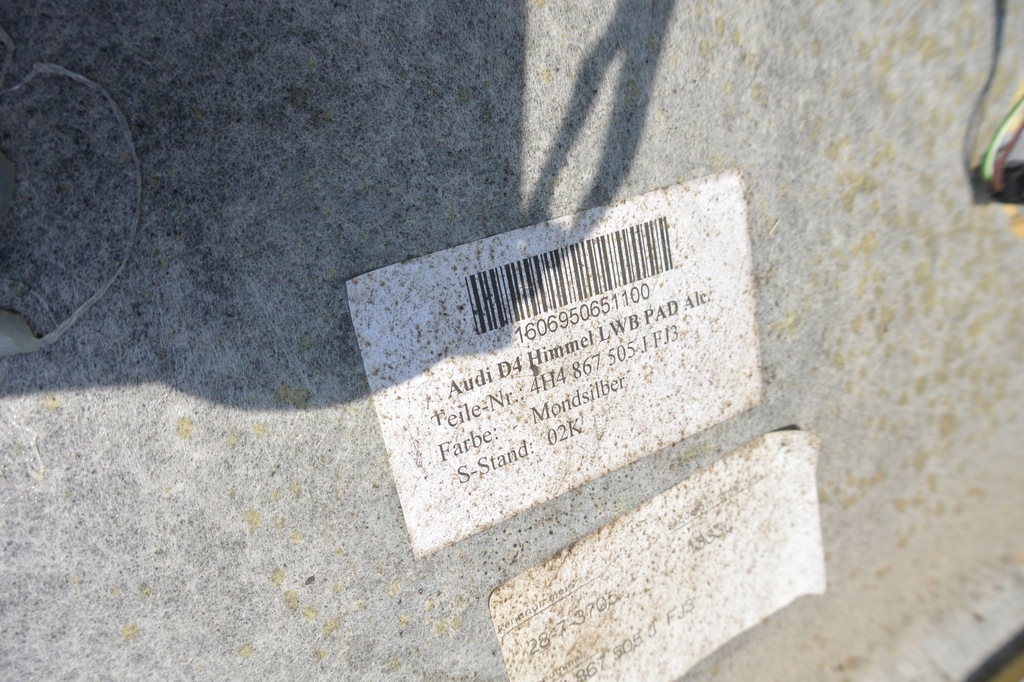 фото №14, Стеля alcantara audi a8 4h long панорама beż