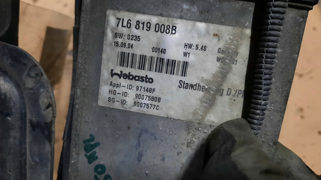 фото №5, Webasto volkswagen tuareg 2.5d 7l6819008b