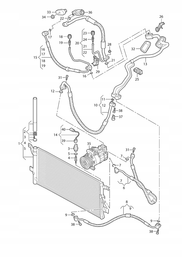 фото №11, Wąż шланг кондиционера audi q5 sq5 80a 80b816720