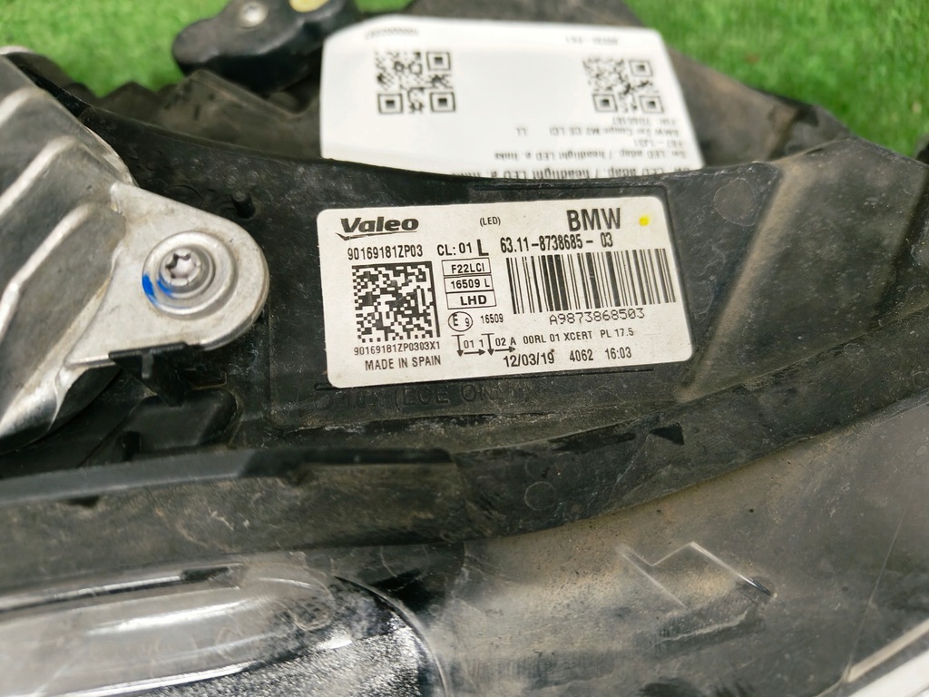 фото №9, Bmw 2 f22 m2 f87 lci лампа перед led адаптивный eu правая левая 8738685 8738686