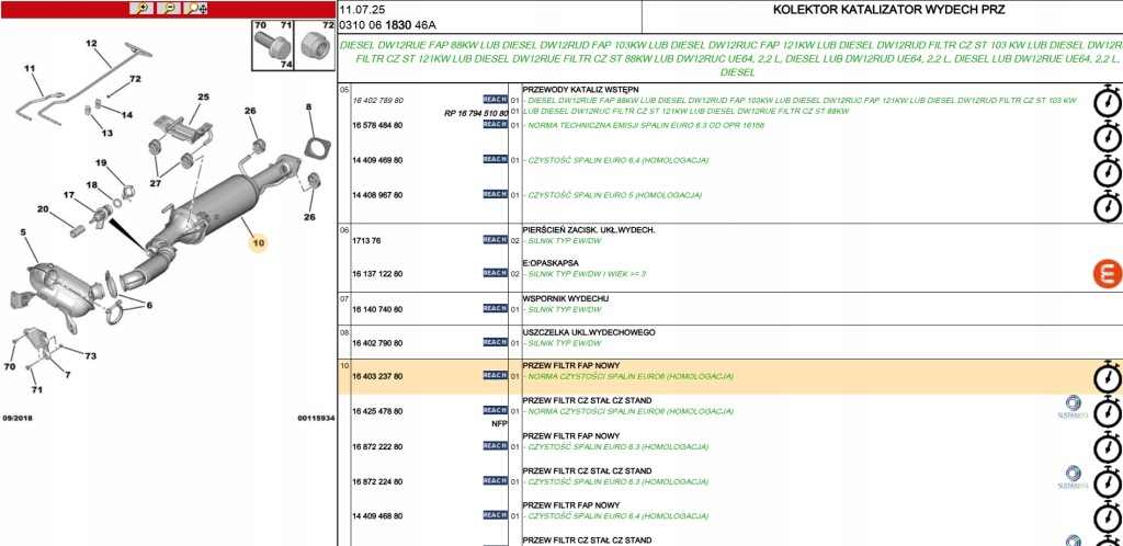 Оригинальный фильтр частиц твердых peugeot boxer 3 2.2bluehdi 1640323780 Доставка