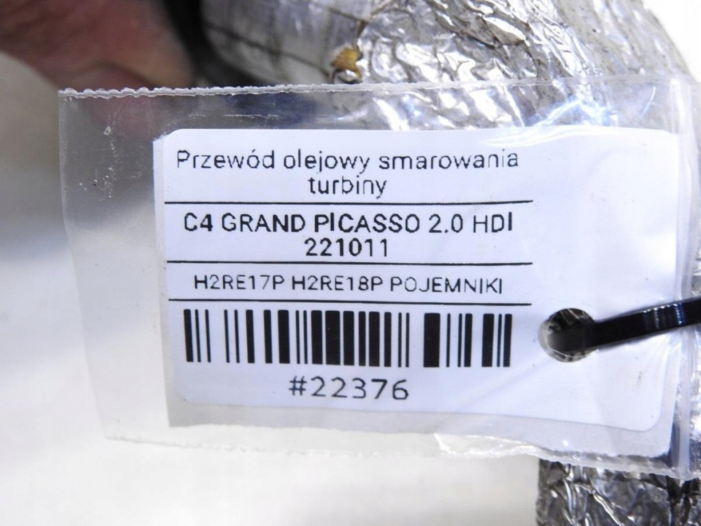 фото №7, Шланг масла турбины c4 grand picasso i 2.0 hdi