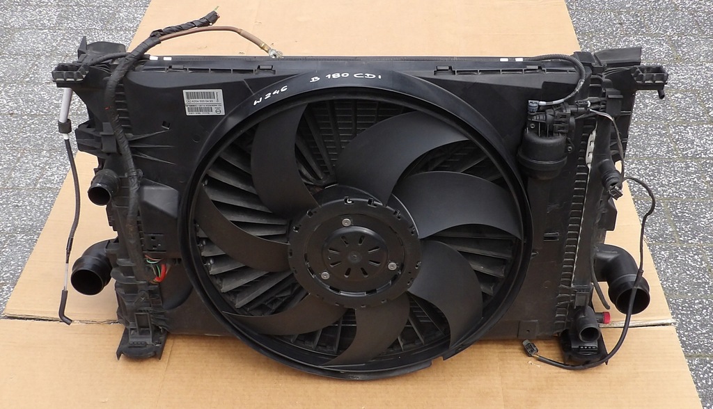 фото №1, Mercedes w246 b180 cdi комплект радіатор з вентилятор