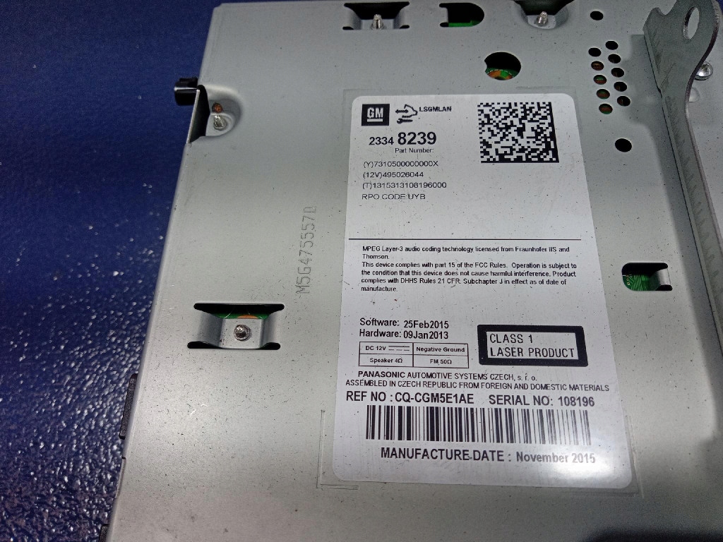 фото №7, Opel zafira c радио заводской радиопроигрыватель 23348239