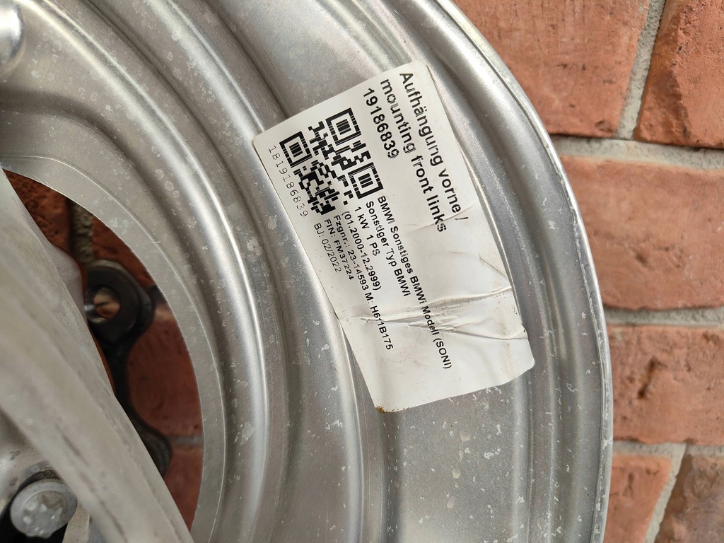 фото №9, Поворотный кулак левый перед левая + рычаги bmw i4 g26 rwd 6893259 6895241