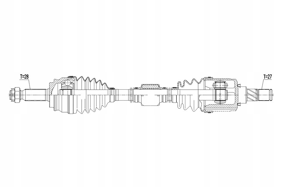фото №1, Привідний вал привідна jeep compass 2wd 2.0 -14 atm,prawa