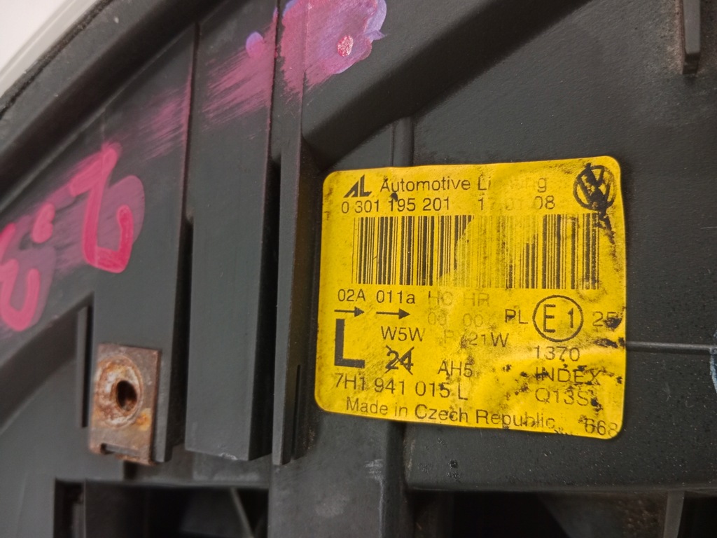 фото №10, Vw t5 multivan 7e -10 лампа ліва перед