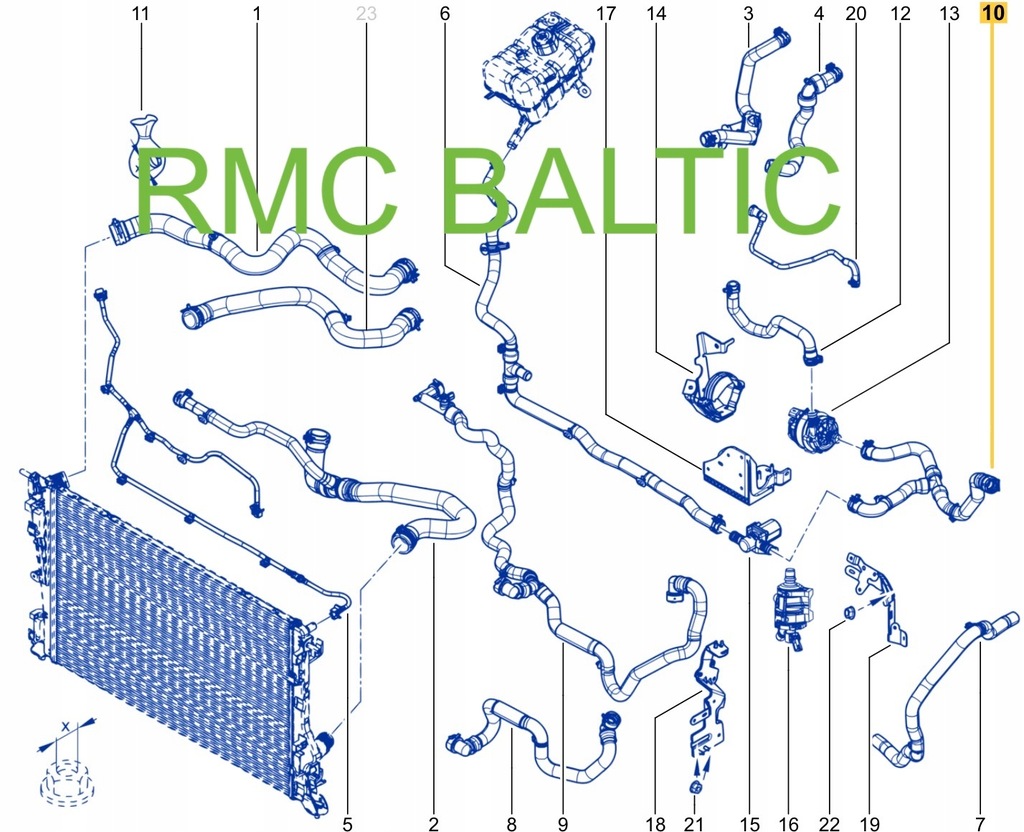 фото №15, Шланг wody renault megane iv 1.5 dci 210473570r