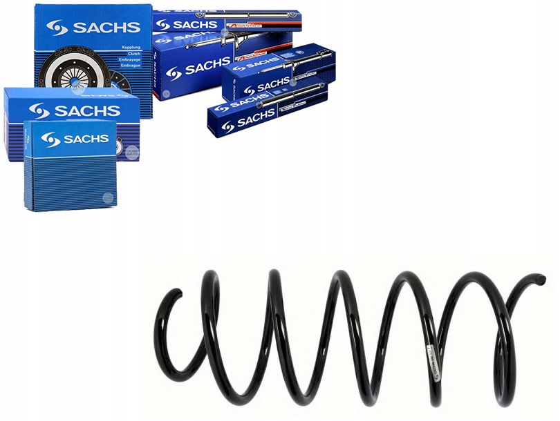 фото №1, Sachs пружина подвеска volvo v70 ii 2.4d/2.5/2