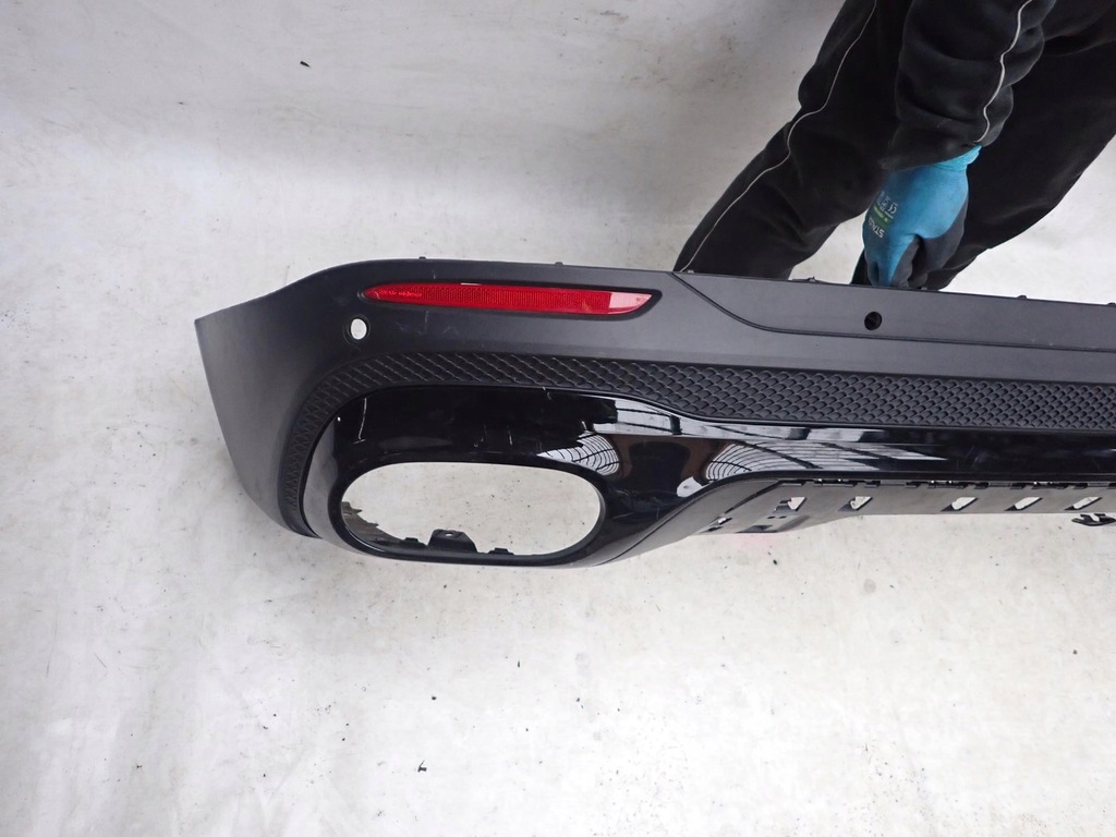 фото №7, Mercedes glb x247 amg 19- dół накладка спойлер бампера задняя задний pdc