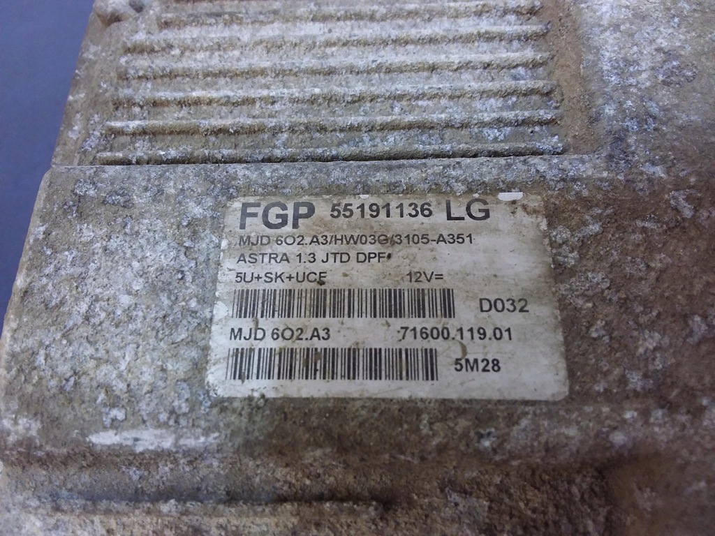 фото №5, Opel astra h 1.3 d блок управления двигателя 55191136lg