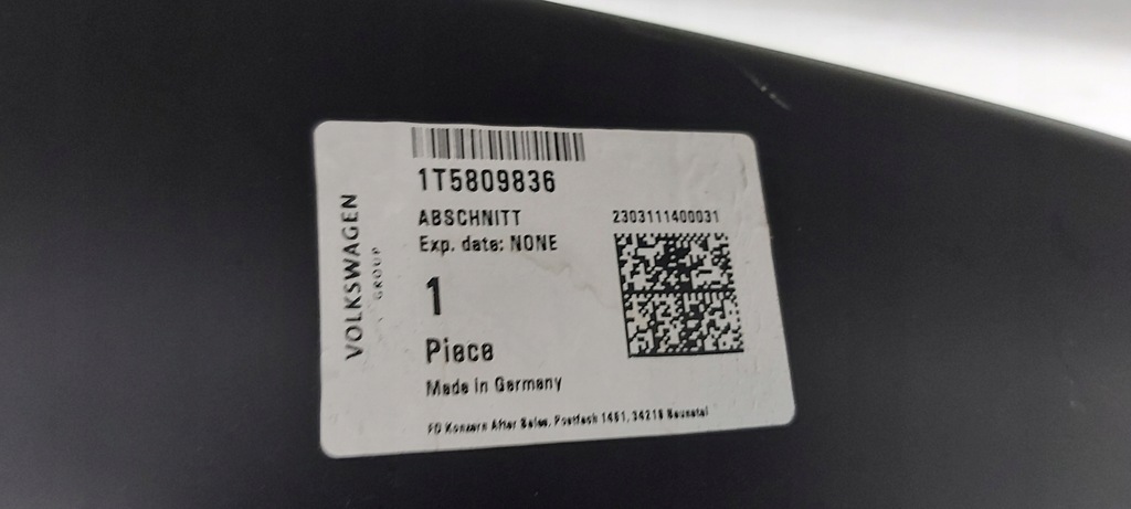 фото №7, Обшивка bok блок двигателя правый vw id buzz 1t5809836 новый оригинал