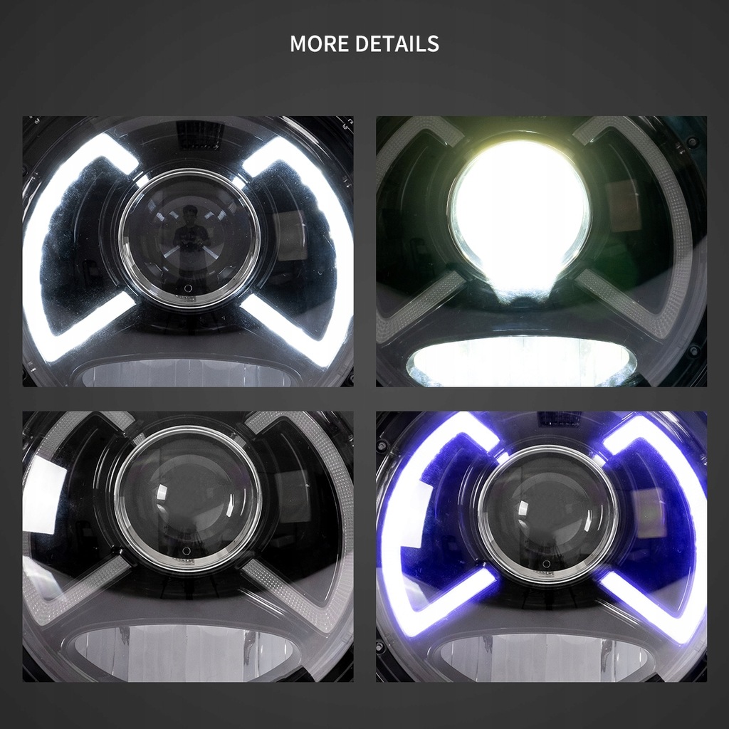 фото №10, Jeep wrangler jl gladiator jt 2018-23 лампа лампы 9'' full led europa vland