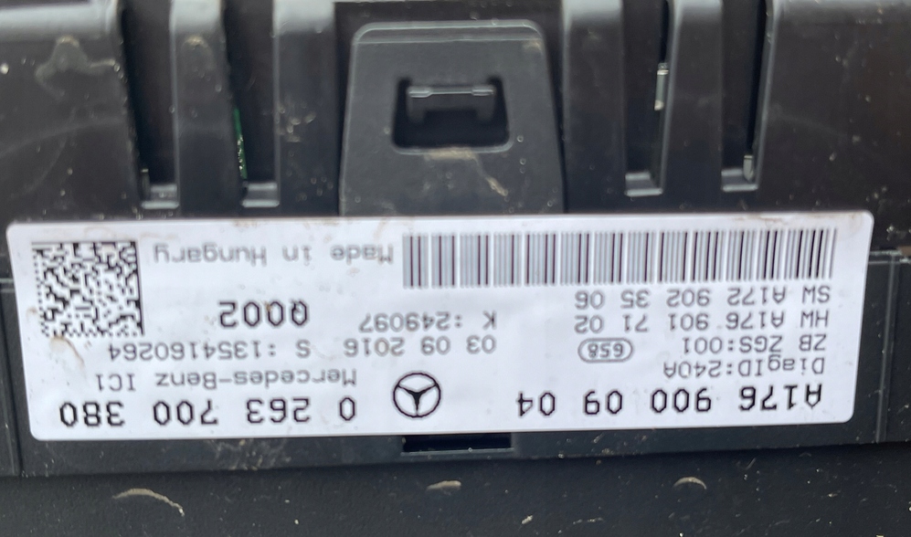 фото №6, Лічильник прилади mercedes w176 a-klasa 1.5 cdi 16r a1769000904