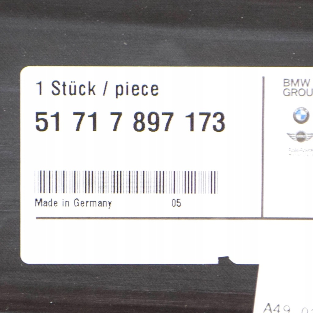 фото №8, Bmw 5 e60 передня частина нижній m air повітропровід 51717897173 7897173 oem