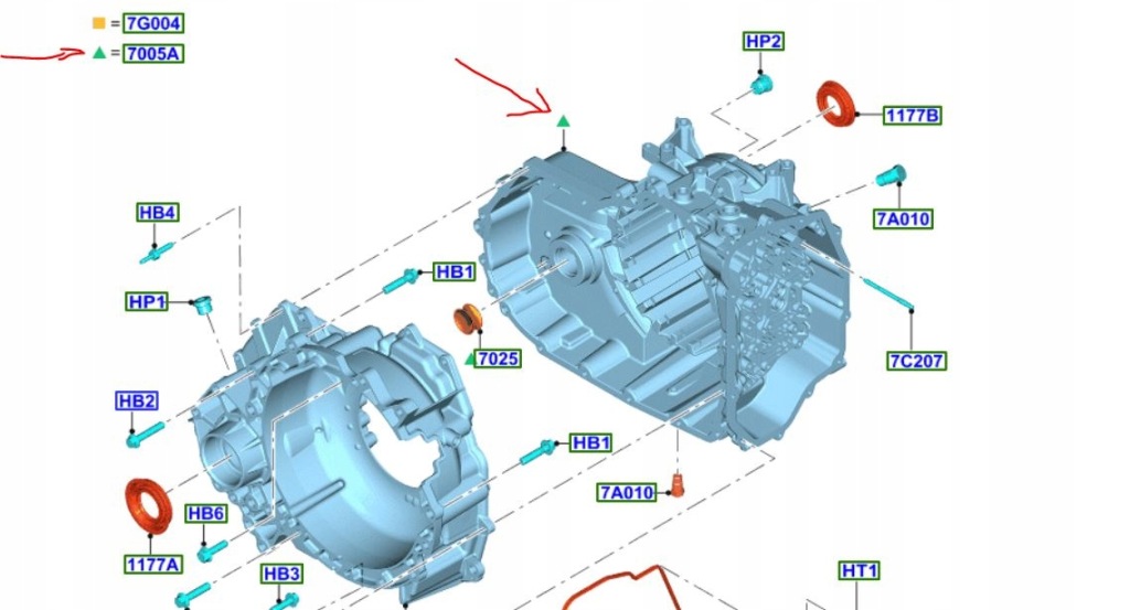 фото №11, Корпус коробки 6f mid range ford kuga escape edge ecosport 4x4 2.0