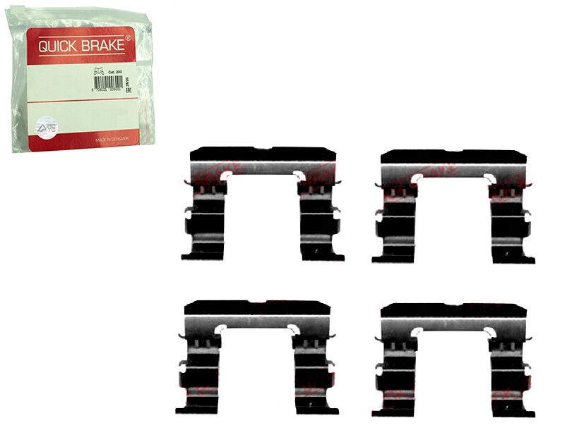 фото №1, Набор монтажный тормозных колодок перед nissan np300 pick up 2.4 2.5d 3.2d