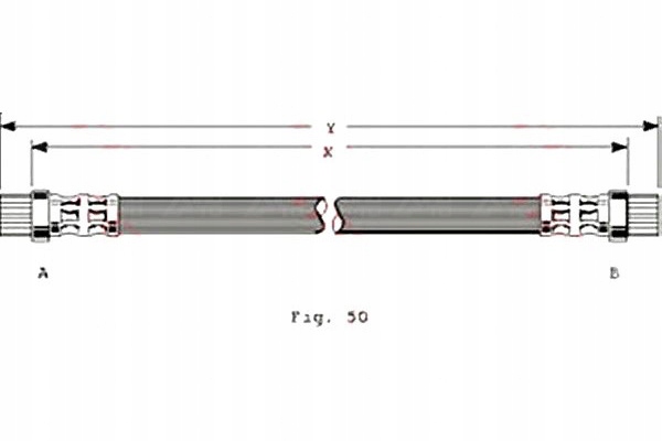 фото №1, Trw шланг гальмівний elast. renault megane i mega
