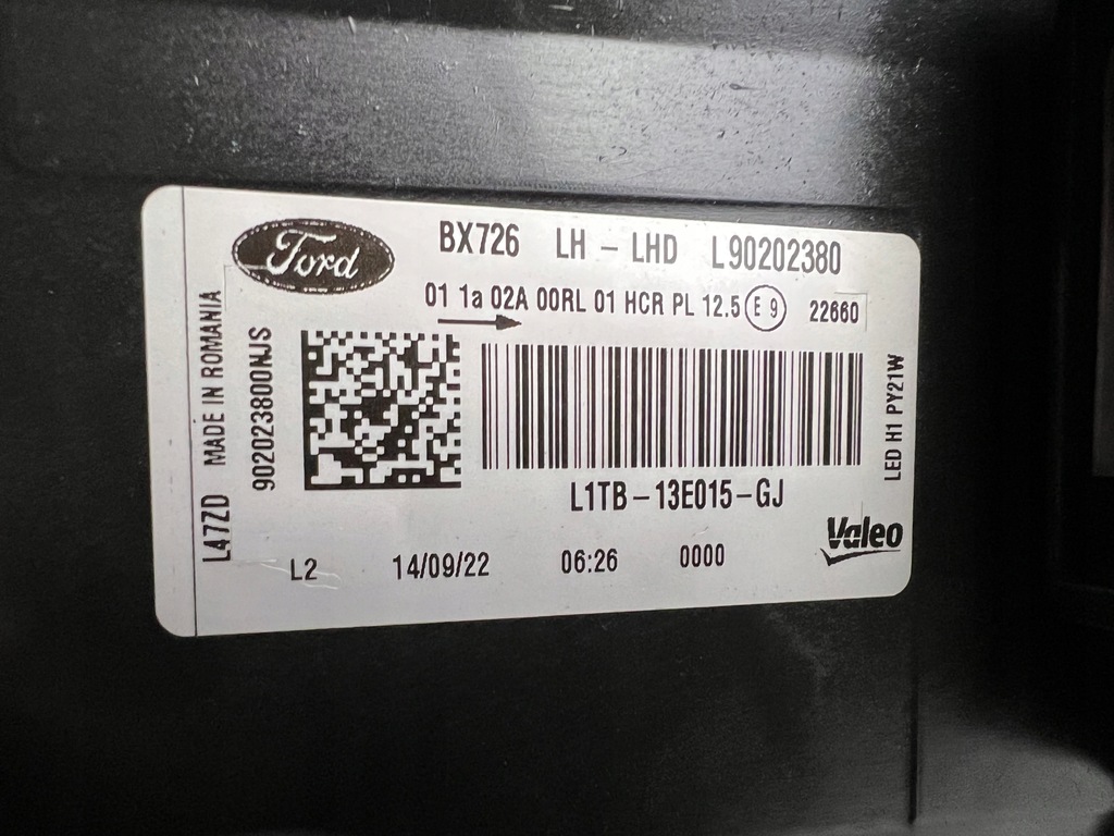 фото №12, Ford puma mk2 ii full led лампа ліва права фара лівий правий демонтаж