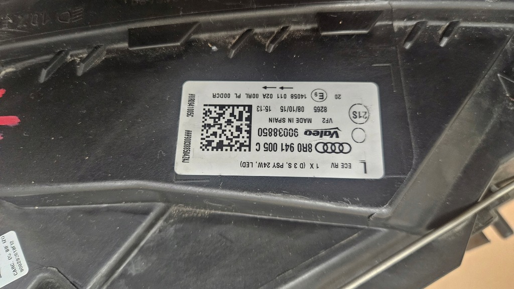 фото №9, Лампа левая перед audi q5 lift bi-xenon 8r0941005c