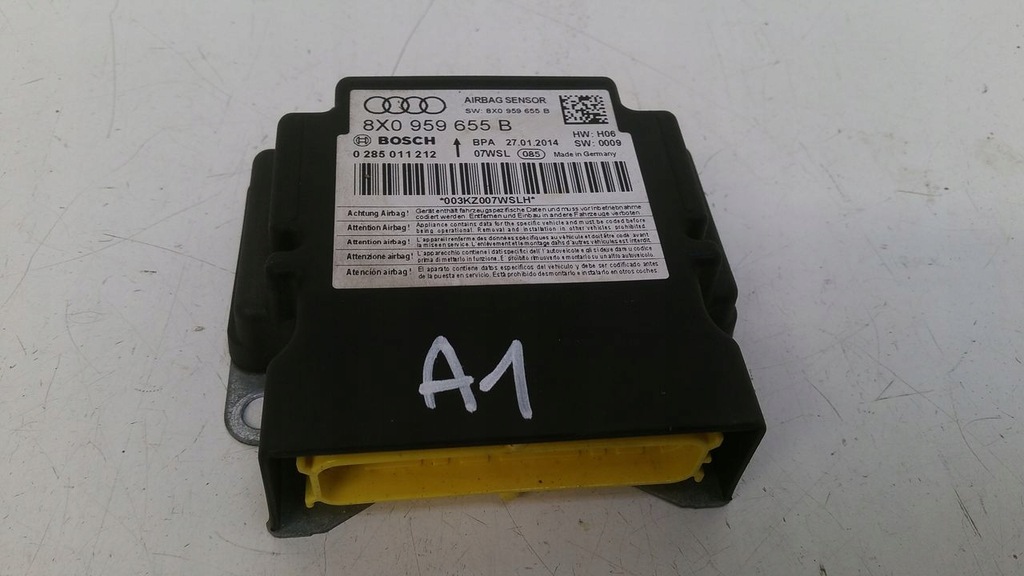 фото №1, Модуль подушка безпеки датчик подушок audi a1 8x 1,4 tfsi