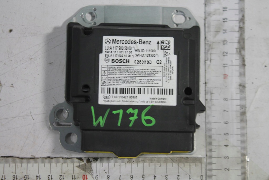 фото №1, Модуль датчик подушка безпеки a1179005800 mercedes w176 12-