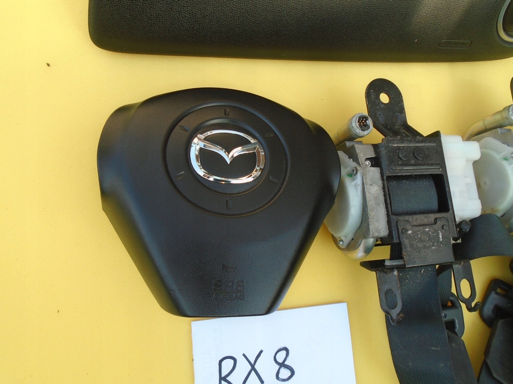 фото №3, Mazda rx8 rx-8 подушки безопасности подушка безопасности ремни kpl oryg eu