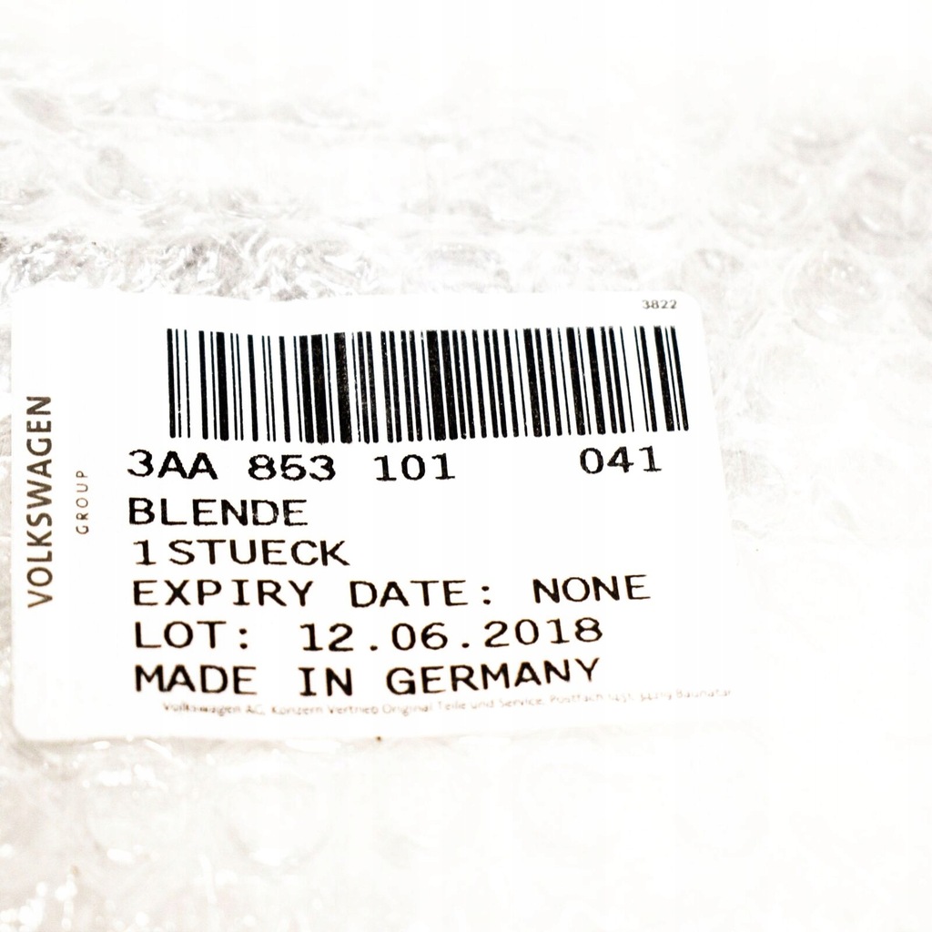 фото №9, Vw passat b7 передняя часть бампер vent решётка trim r-line 3aa853101041