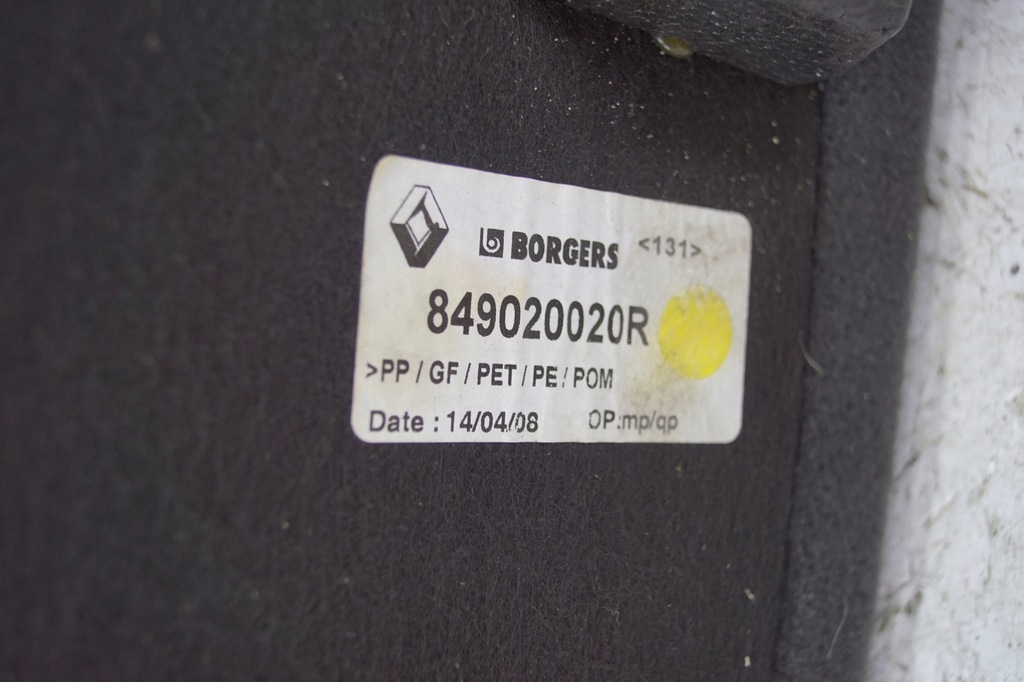 фото №12, Обшивка підлога renault laguna iii kombi