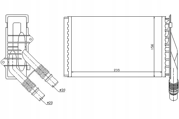 фото №1, Nissens 72985 теплообменник тепла, обогреватель салона