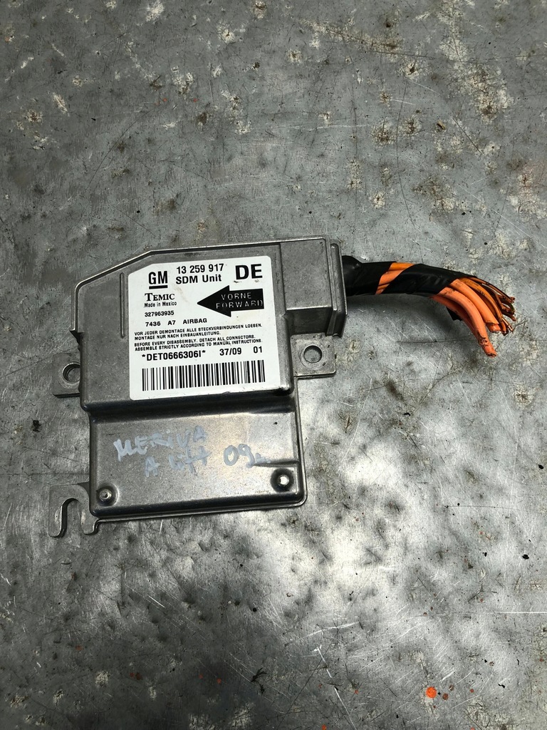 фото №1, Модуль датчик подушка безпеки opel meriva a lift 13259917