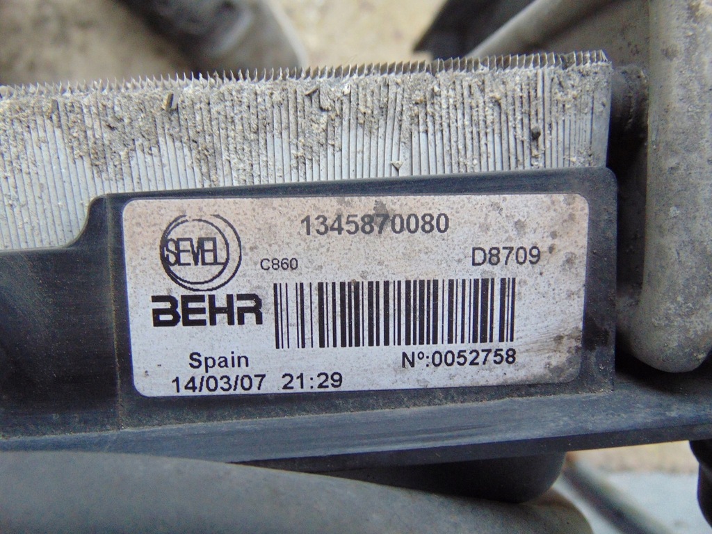 фото №14, Комплект радиатор peugeot boxer 2006- 2.2 hdi