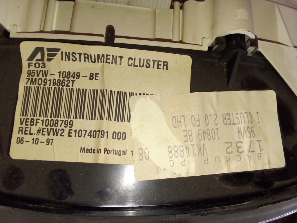 фото №6, Лічильник 95vw10849be 7m0919862t ford оригінальний номер galaxy