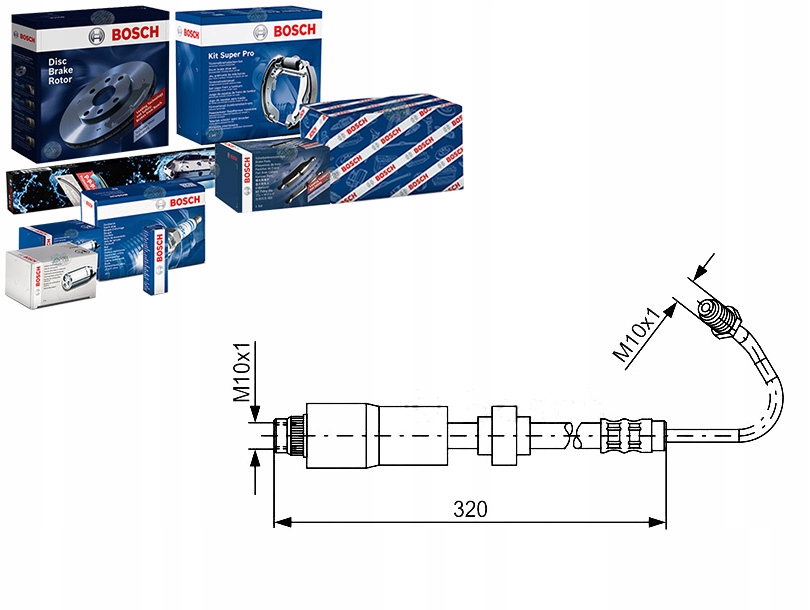 фото №1, Шланг тормозной elast. renault kangoo kangoo exp