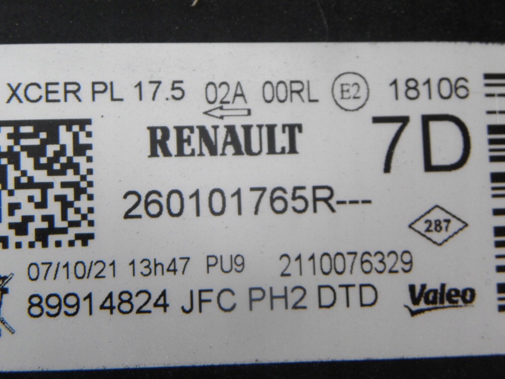 фото №7, Renault espace v lift капот, лампа правая matrix