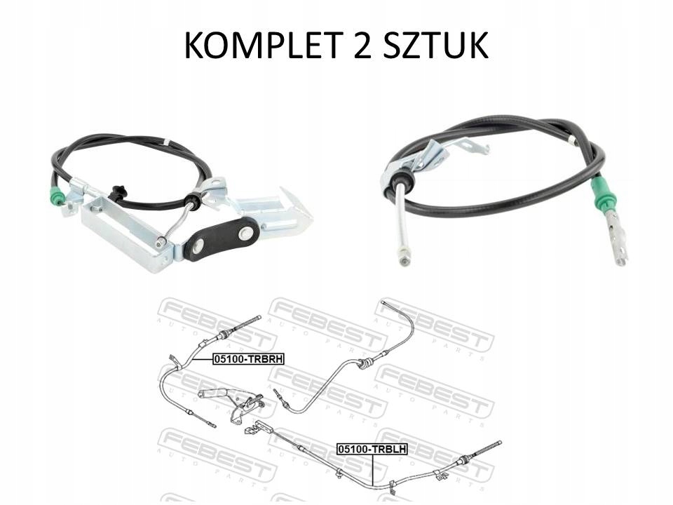 фото №1, Трос тормоза ручного левая правая ford escape maverick mazda escape tribute