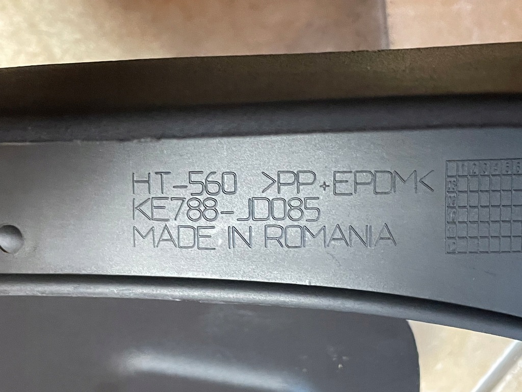 фото №6, Nissan qashqai+ 2 бризковики передні ke788jd085 лівий правий комплект